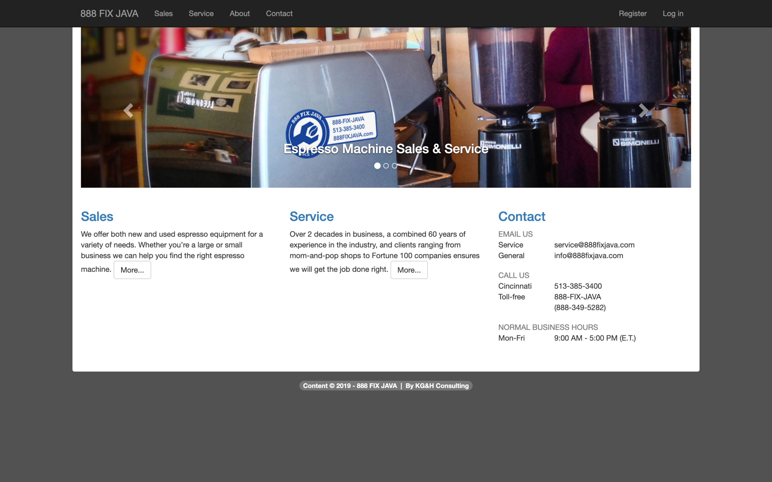 888 Fix Java website before the redesign
